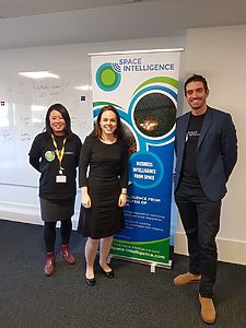 Space Intelligence team with Kate Forbes MSP