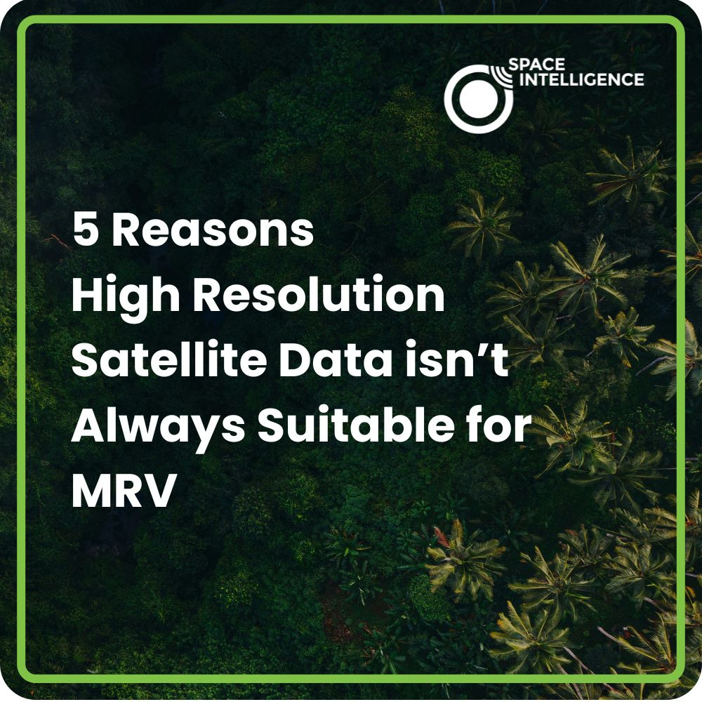 Five Reasons High Resolution Satellite Data isn’t Always Suitable for MRV